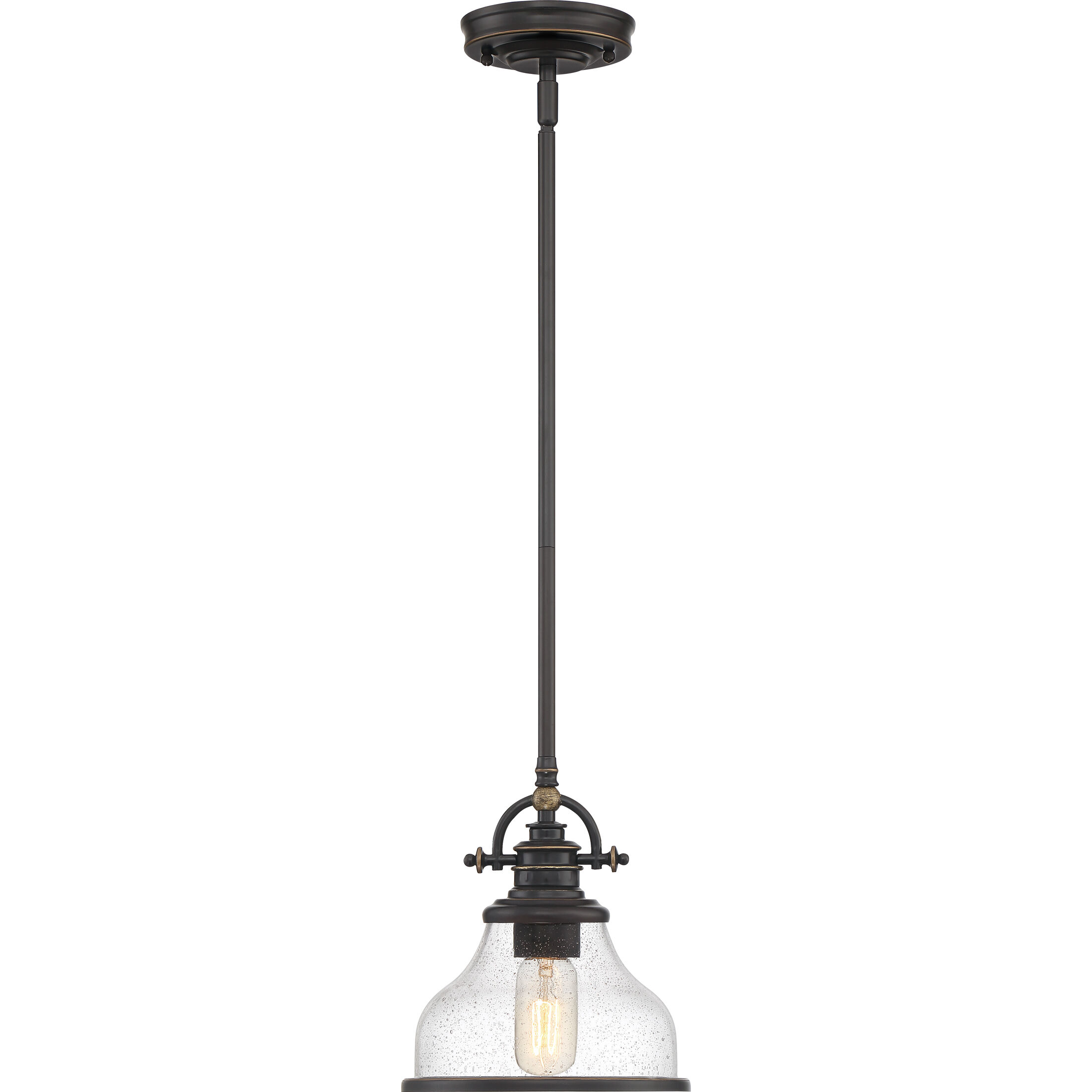 Grant 1 Light 8 inch Palladian Bronze Mini Pendant Ceiling Light