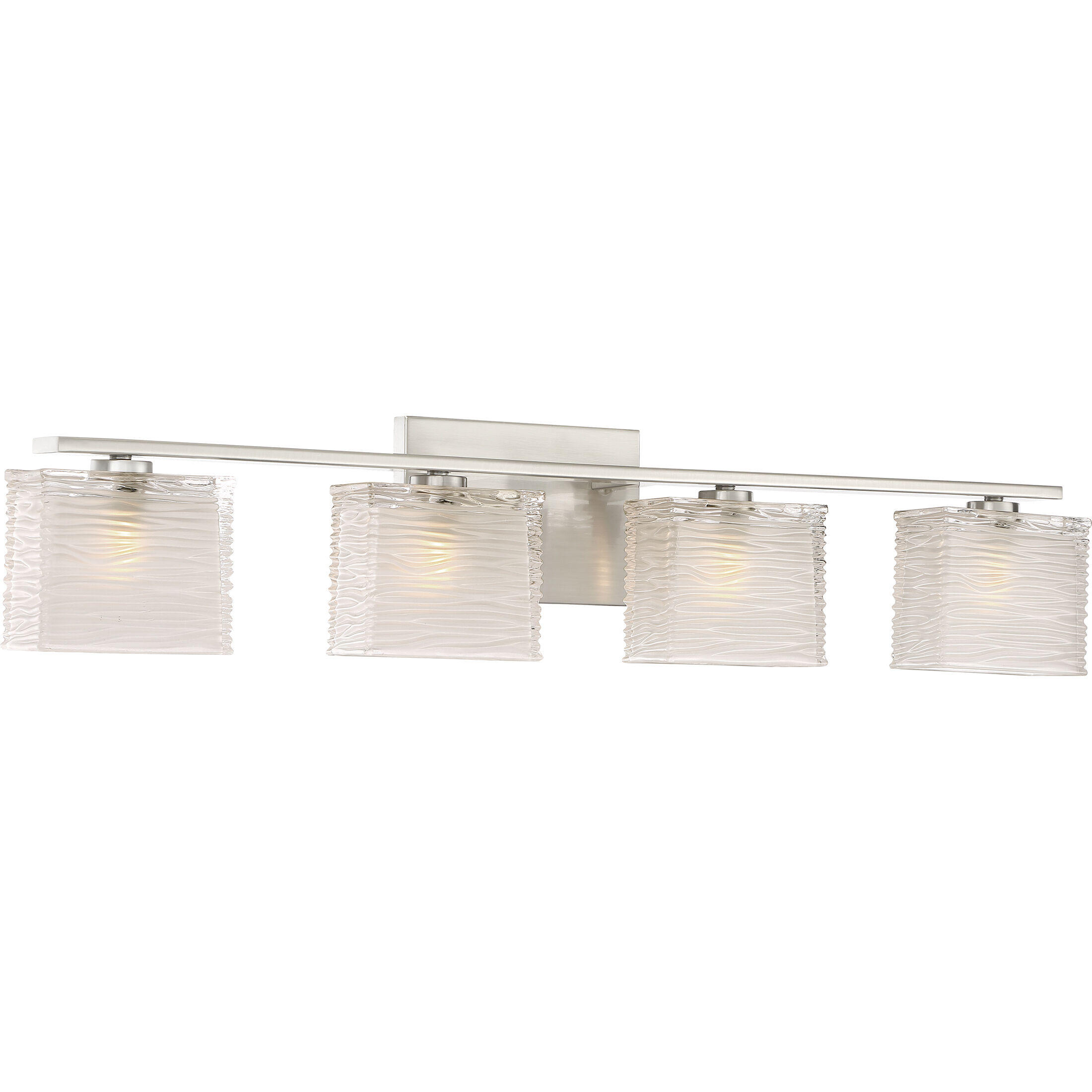 Brushed nickel 4 light vanity deals light