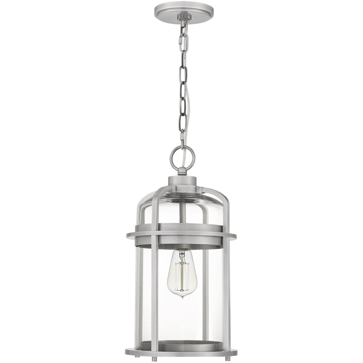Carrington 1 Light 9 inch Industrial Aluminum Mini Pendant Ceiling Light, Small