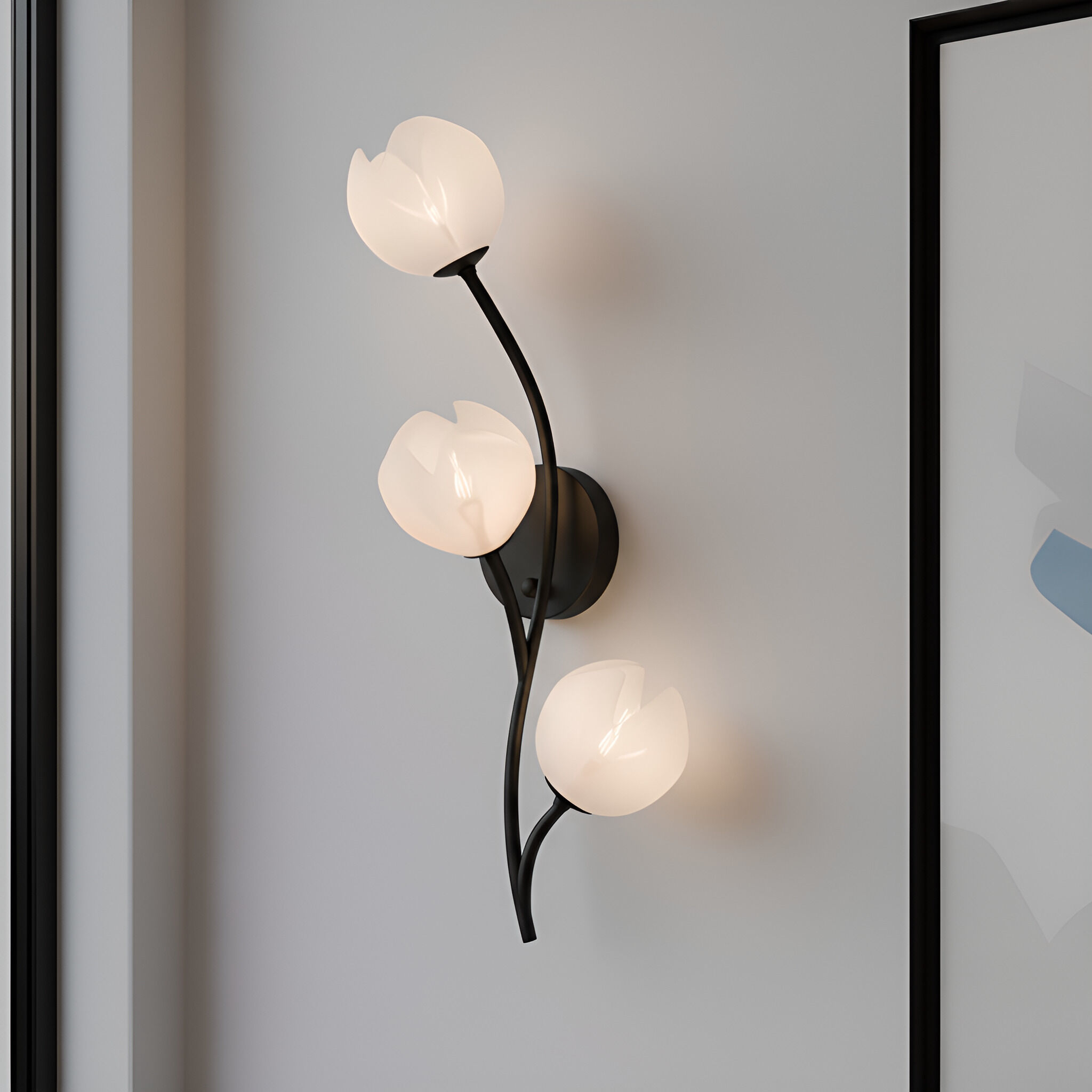 Walker Wall Sconce Wall Light in Matte Black