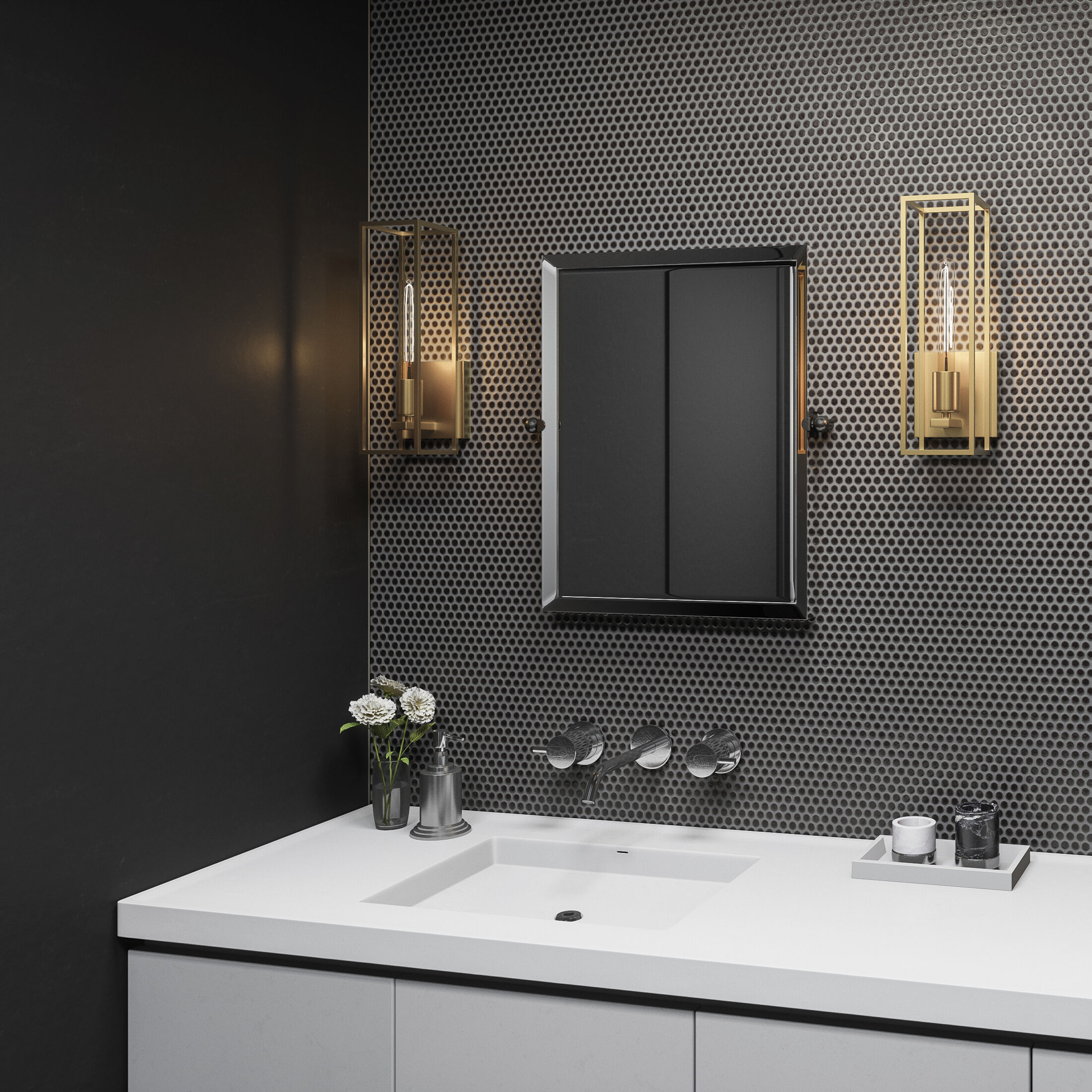 Leighton 1 Light 5 inch Weathered Brass Bath Light Wall Light