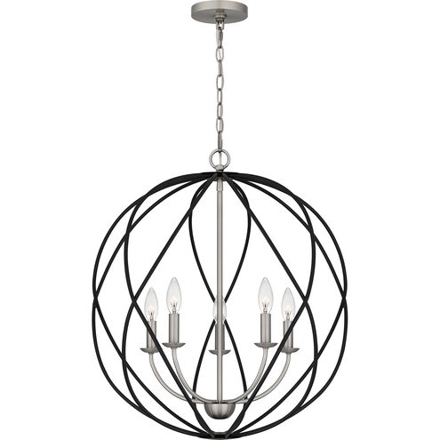 Bryn 5 Light 24 inch Antique Nickel Pendant Ceiling Light