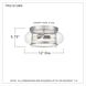 Trilogy 2 Light 12 inch Brushed Nickel Flush Mount Ceiling Light