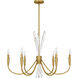 Cecily 6 Light 32 inch Brushed Gold Chandelier Ceiling Light