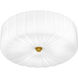Oberman LED 15 inch Matte Black Flush Mount Ceiling Light, Medium