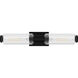 Hawes 2 Light 23.5 inch Matte Black Bath Light Wall Light, Medium