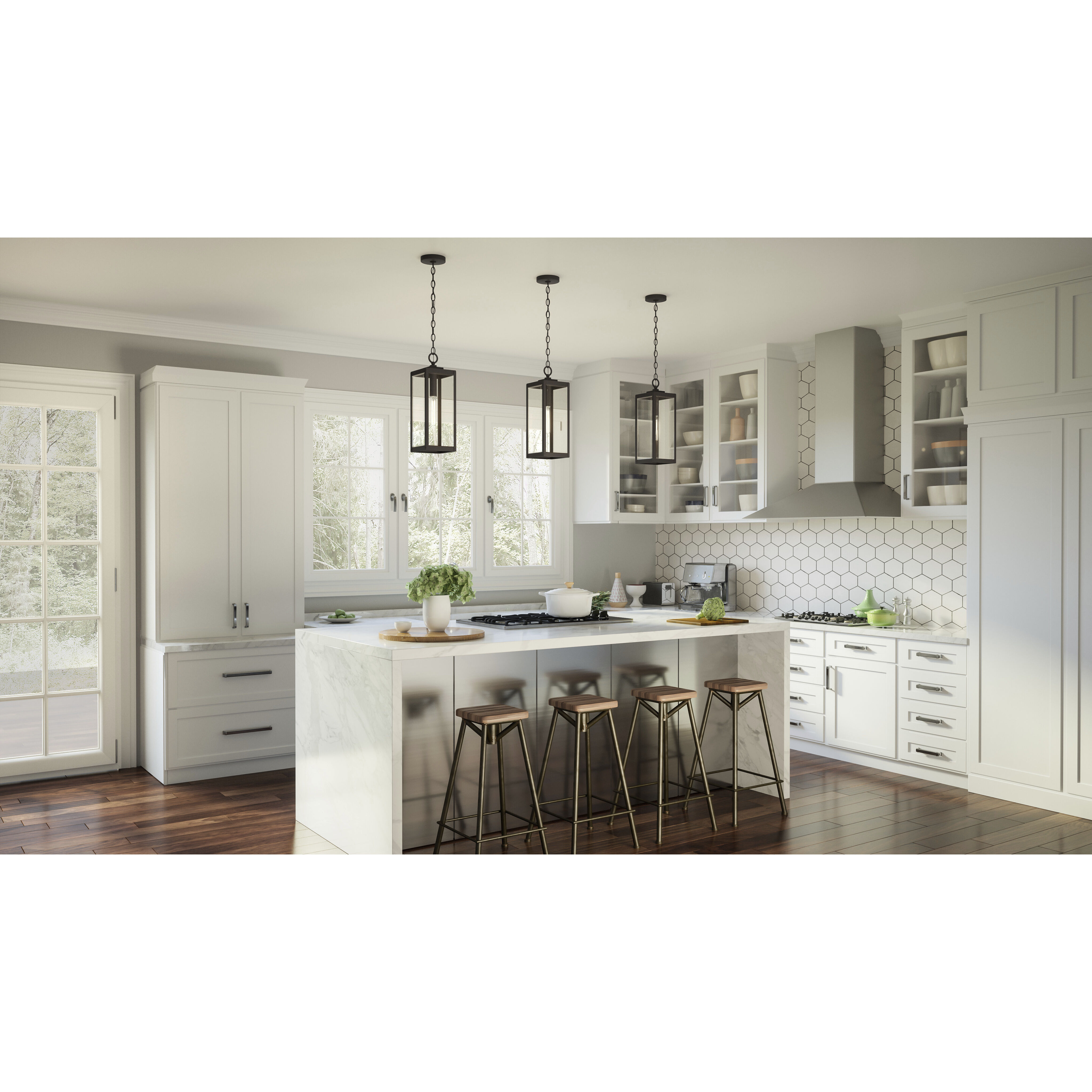 Westover 1 Light 7 inch Western Bronze Mini Pendant Ceiling Light, Small