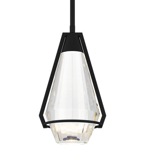 Luca LED 7 inch Matte Black Mini Pendant Ceiling Light, Small
