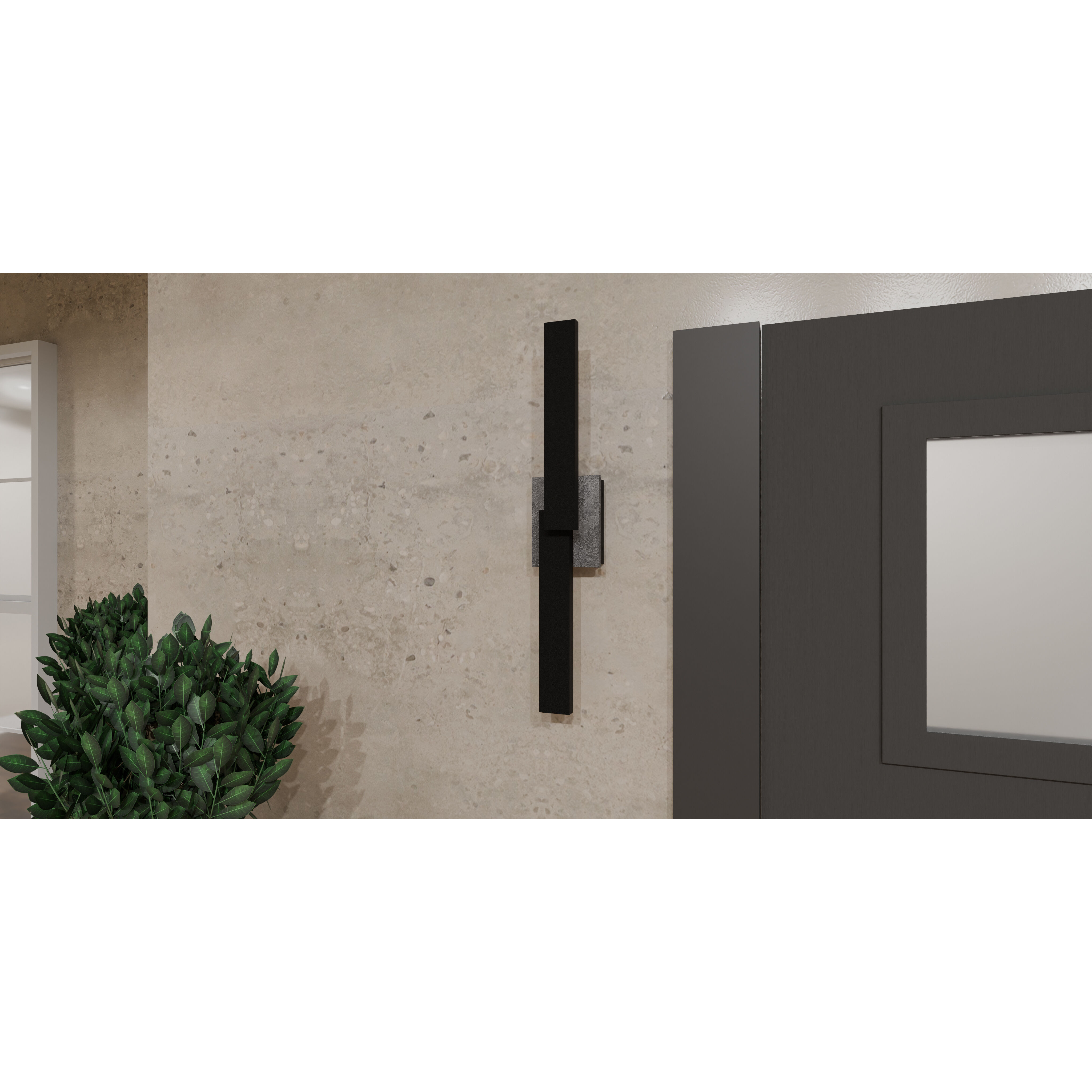 Todman LED 4.5 inch Earth Black Outdoor Lantern, Large