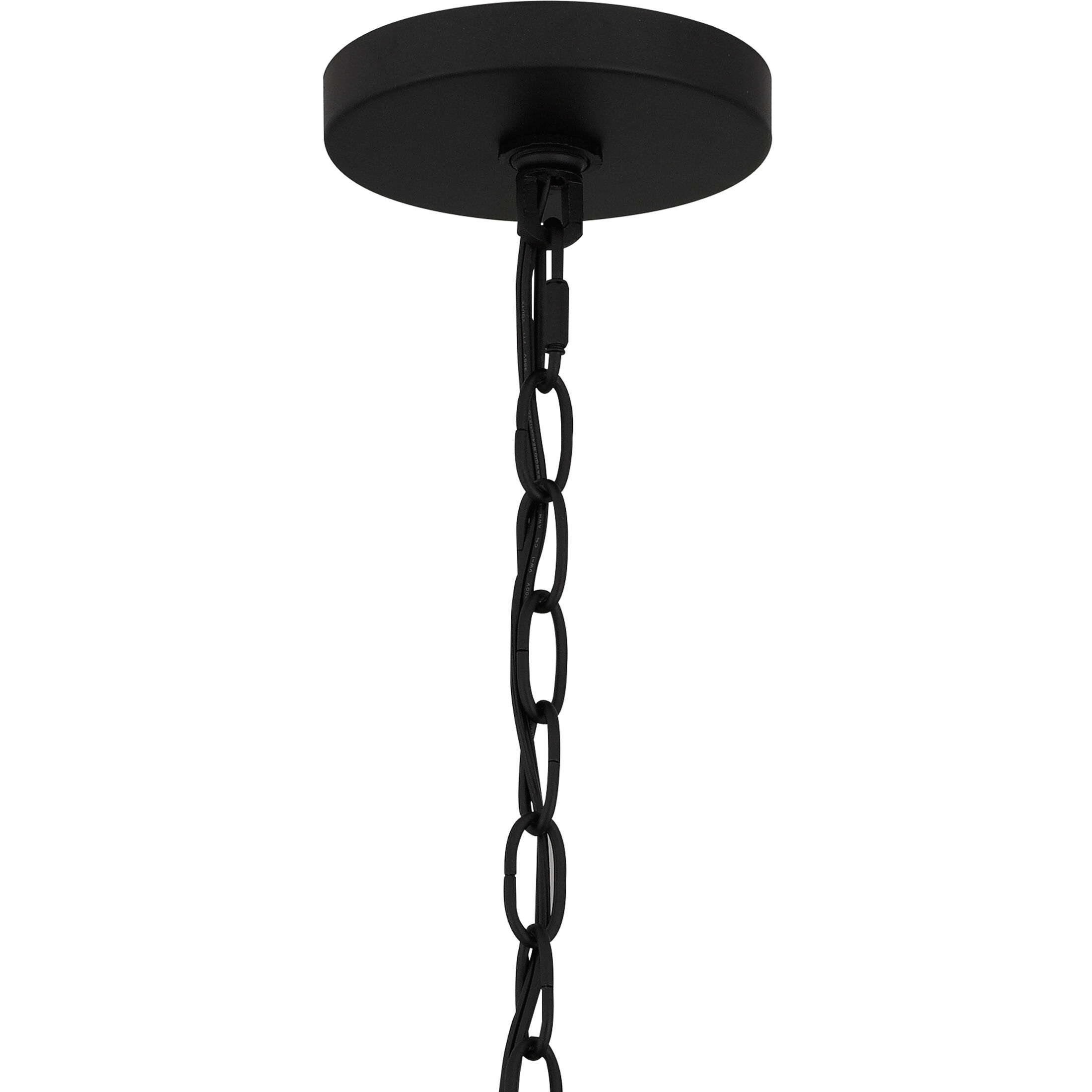 Baltic 5 Light 26 inch Matte Black Chandelier Ceiling Light