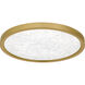 Outskirts LED 15 inch Brushed Gold Flush Mount Ceiling Light, Medium