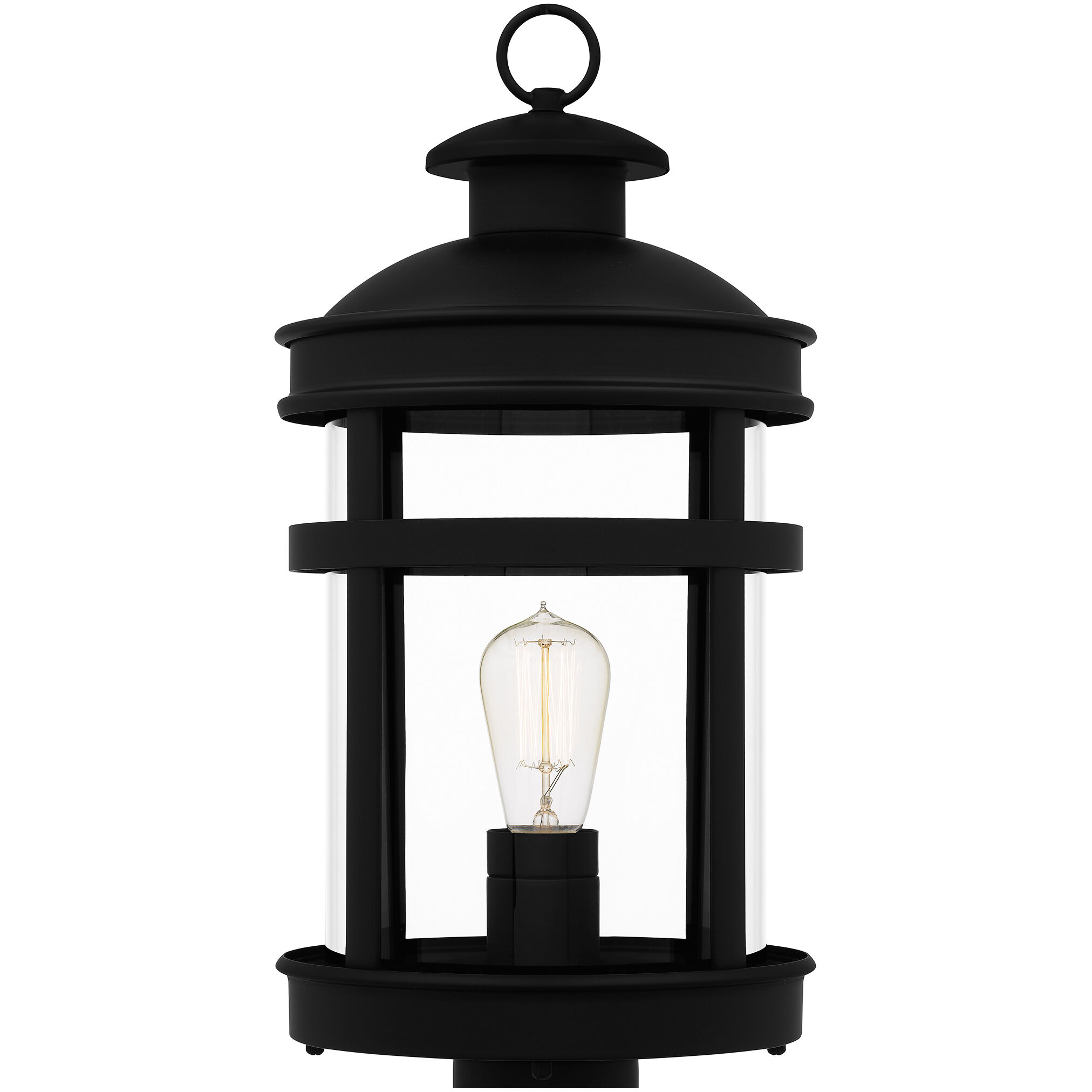 Scout 1 Light 20.5 inch Matte Black Outdoor Post Lantern, Large