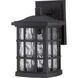 Stonington 1 Light 11 inch Mystic Black Outdoor Wall