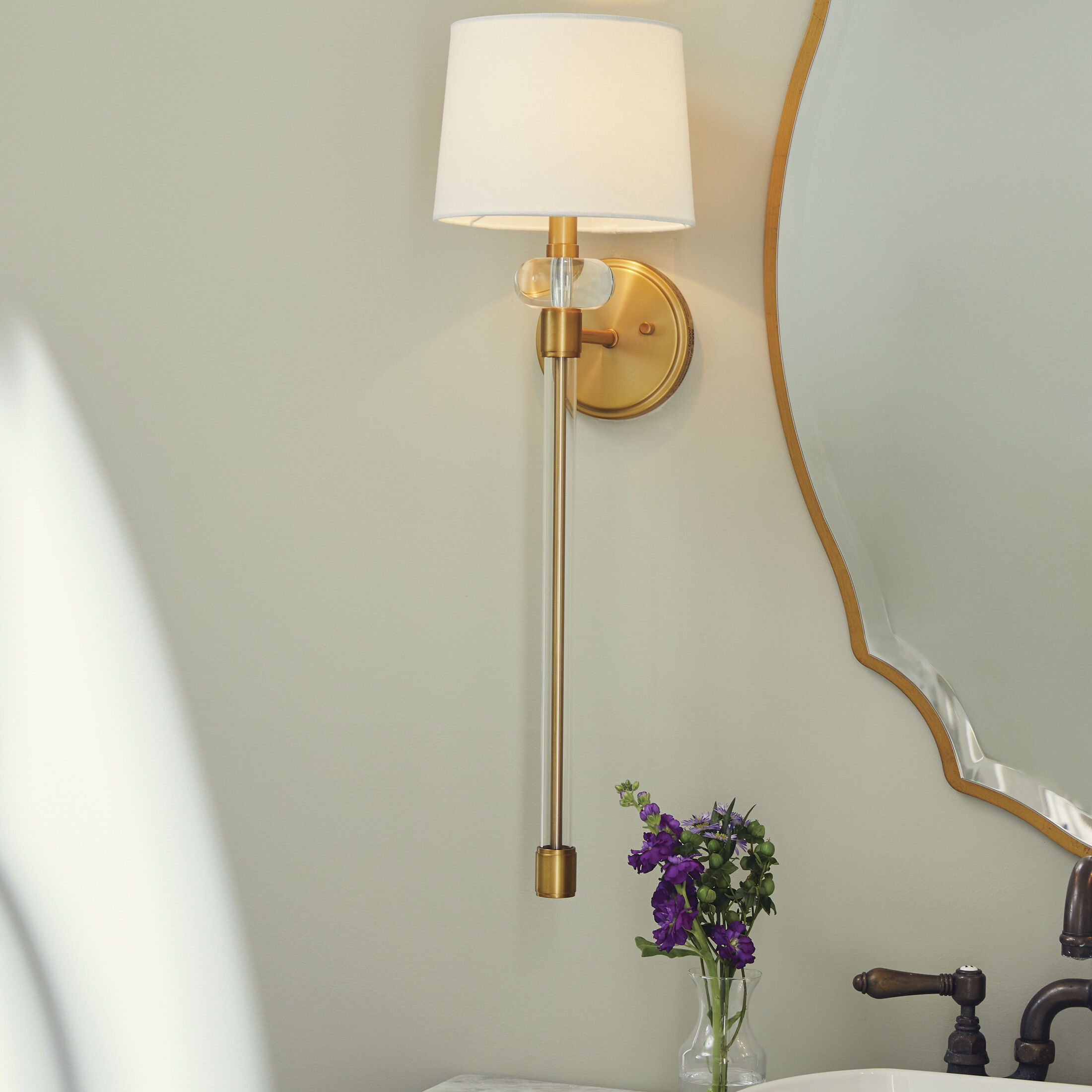 Barbour 1 Light 8 inch Weathered Brass Wall Sconce Wall Light