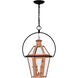 Burdett 2 Light 16 inch Aged Copper Outdoor Hanging Lantern