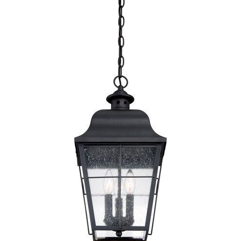 Millhouse 3 Light 10 inch Mystic Black Outdoor Hanging Lantern