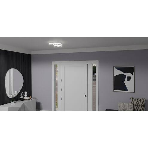 Moonan LED 16 inch Polished Chrome Flush Mount Ceiling Light, Medium