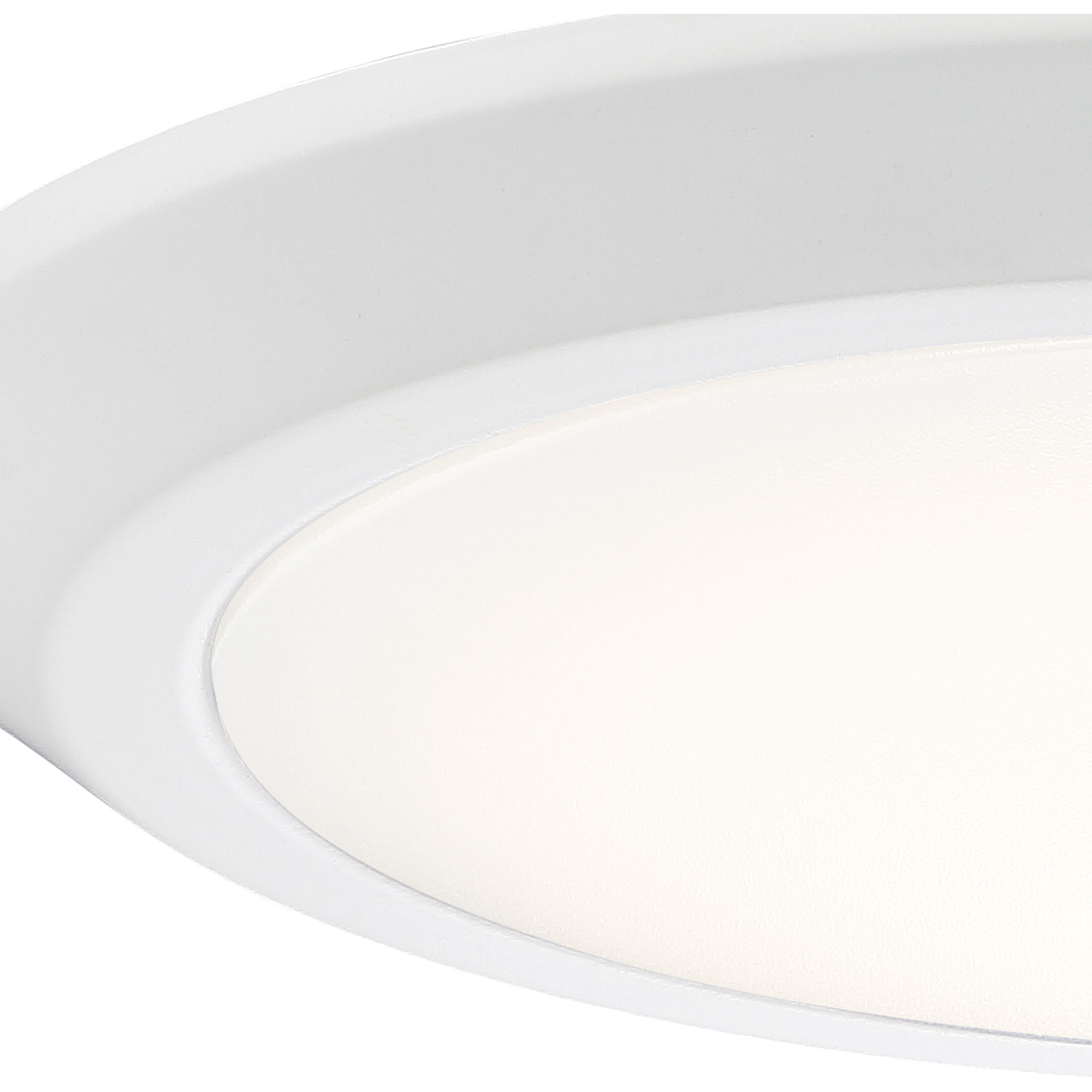 Verge LED 12 inch Fresco Flush Mount Ceiling Light in White Lustre