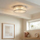 Micah 3 Light 16 inch Brushed Nickel Flush Mount Ceiling Light