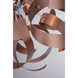 Ribbons 5 Light 17 inch Satin Copper Pendant Ceiling Light
