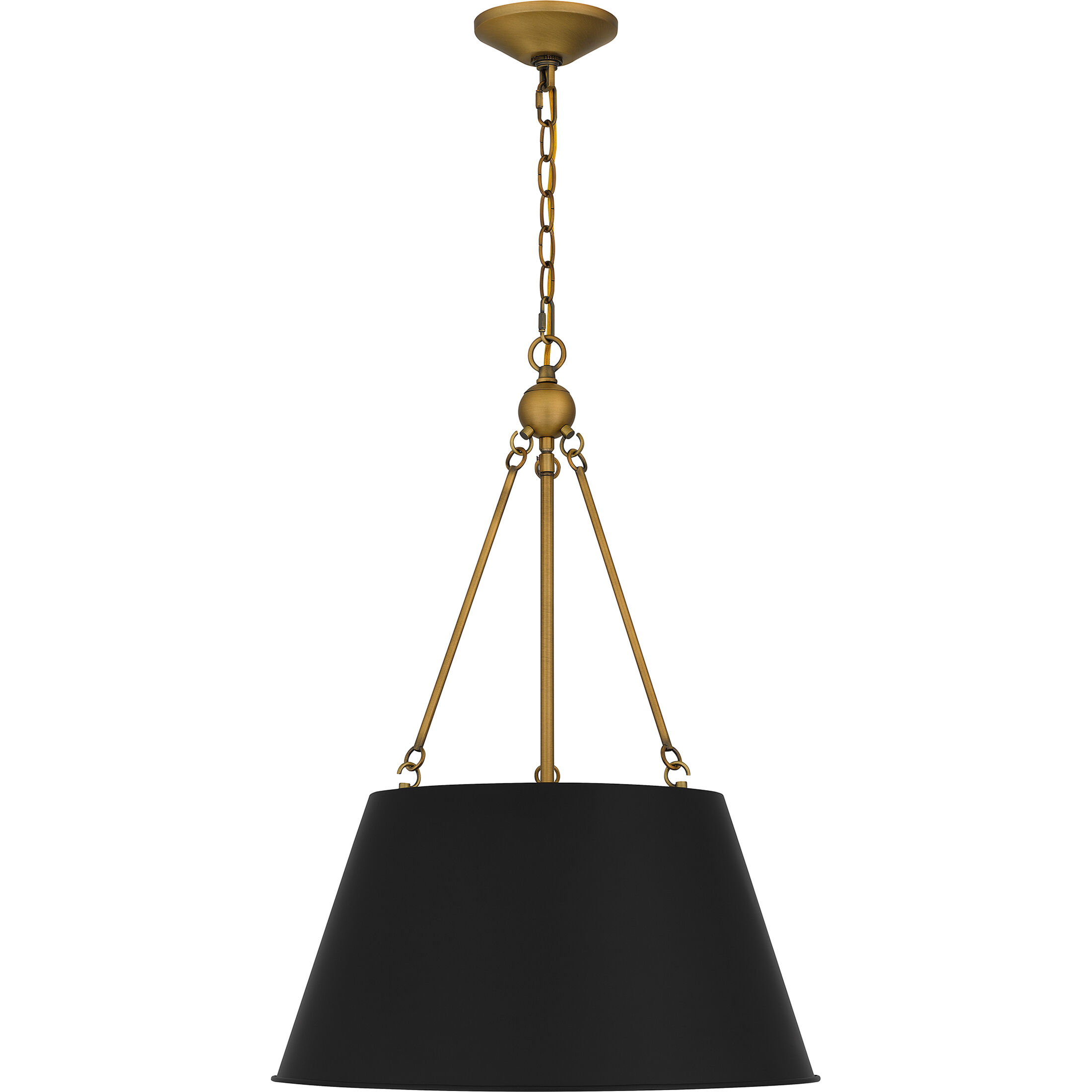 Aberdale 4 Light 19 inch Matte Black Pendant Ceiling Light