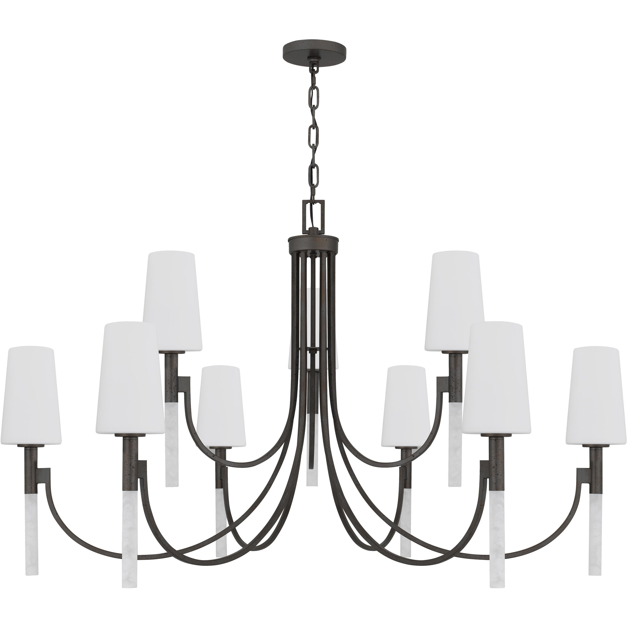 Eloura 9 Light 48 inch Iron Gate Chandelier Ceiling Light