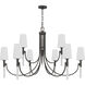 Eloura 9 Light 48 inch Iron Gate Chandelier Ceiling Light