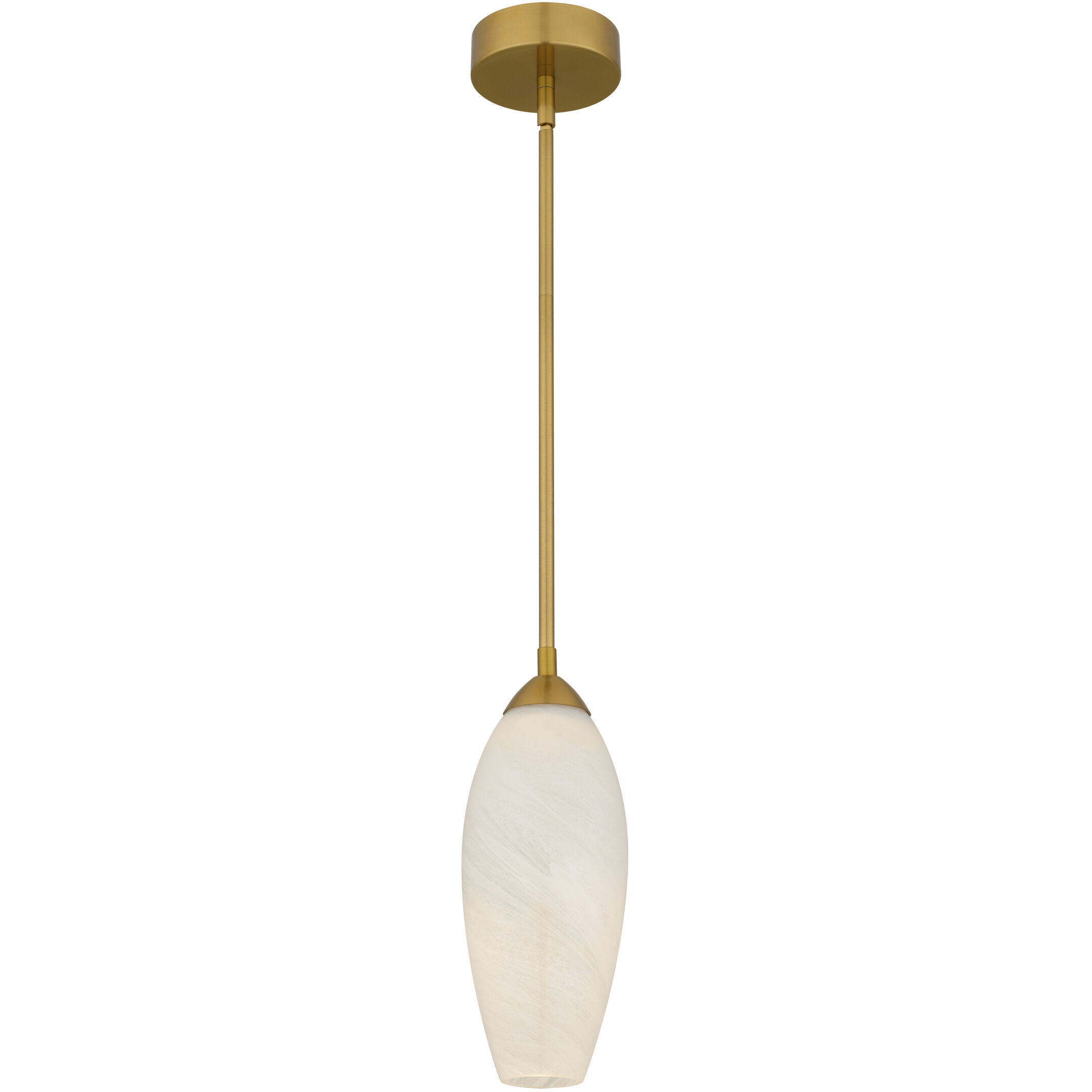 Burnett LED 5 inch Brushed Gold Mini Pendant Ceiling Light