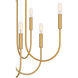 Cabry 8 Light 28 inch Brushed Weathered Brass Chandelier Ceiling Light