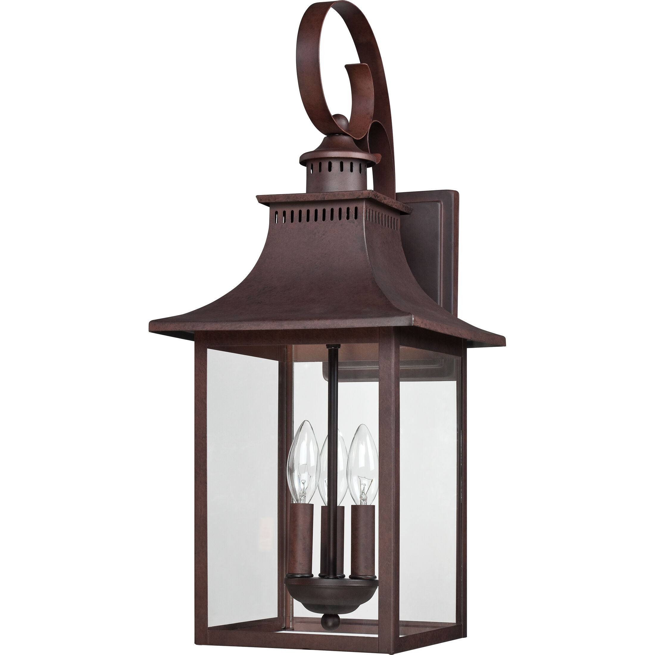 Chancellor 3 Light 24 inch Copper Bronze Outdoor Wall Lantern
