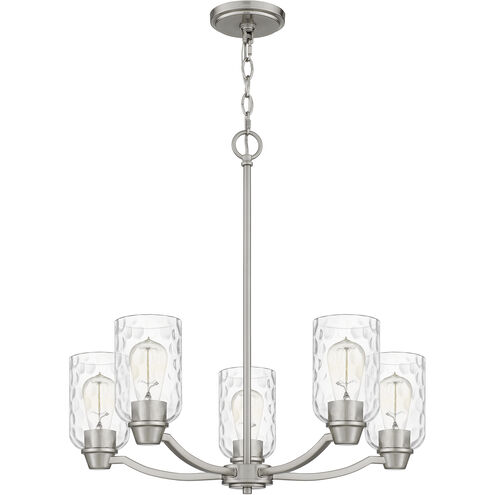 Acacia 5 Light 24 inch Brushed Nickel Chandelier Ceiling Light
