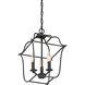 Gallery 3 Light 10 inch Royal Ebony Foyer Pendant Ceiling Light