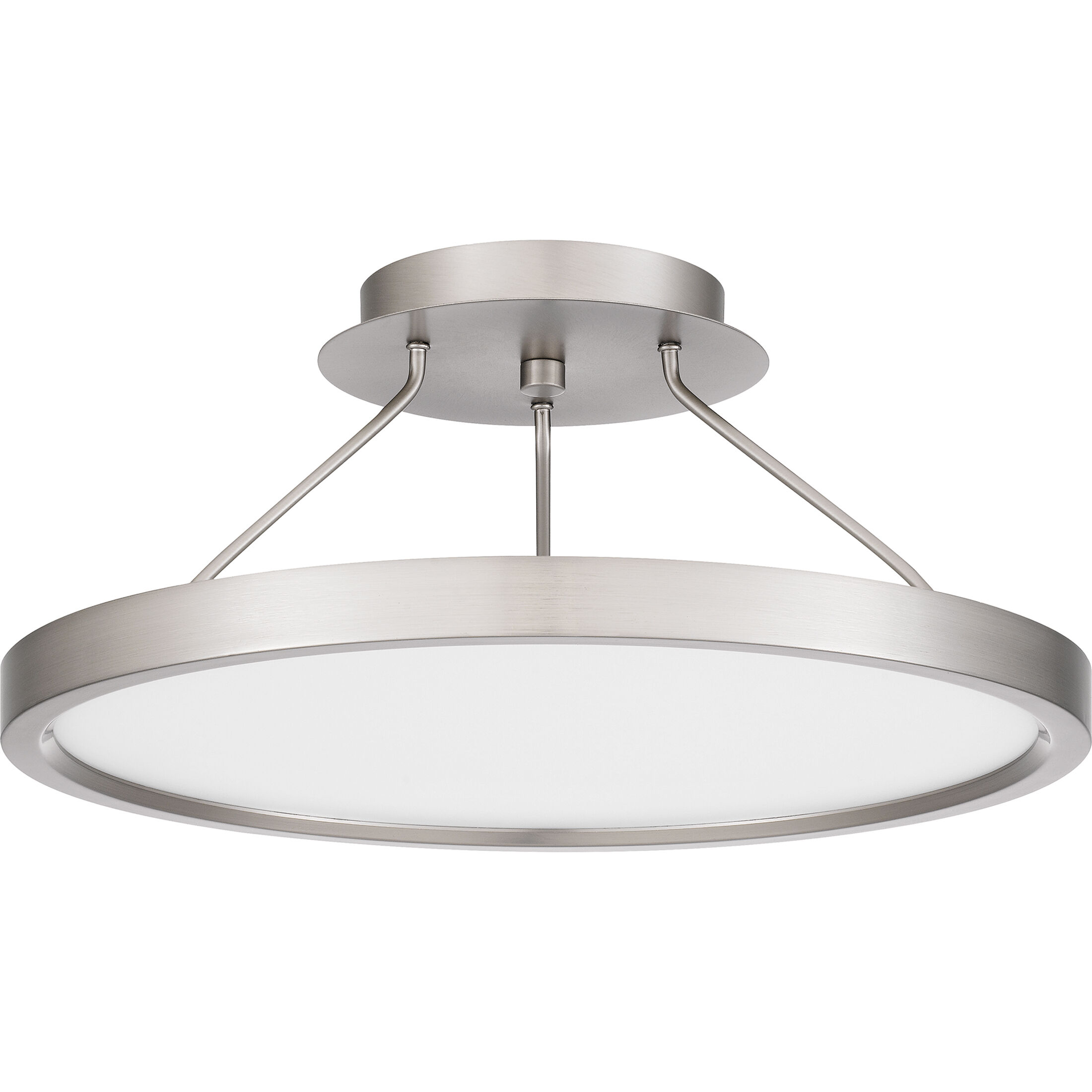 Outskirts LED 15 inch Brushed Nickel Semi-Flush Mount Ceiling Light
