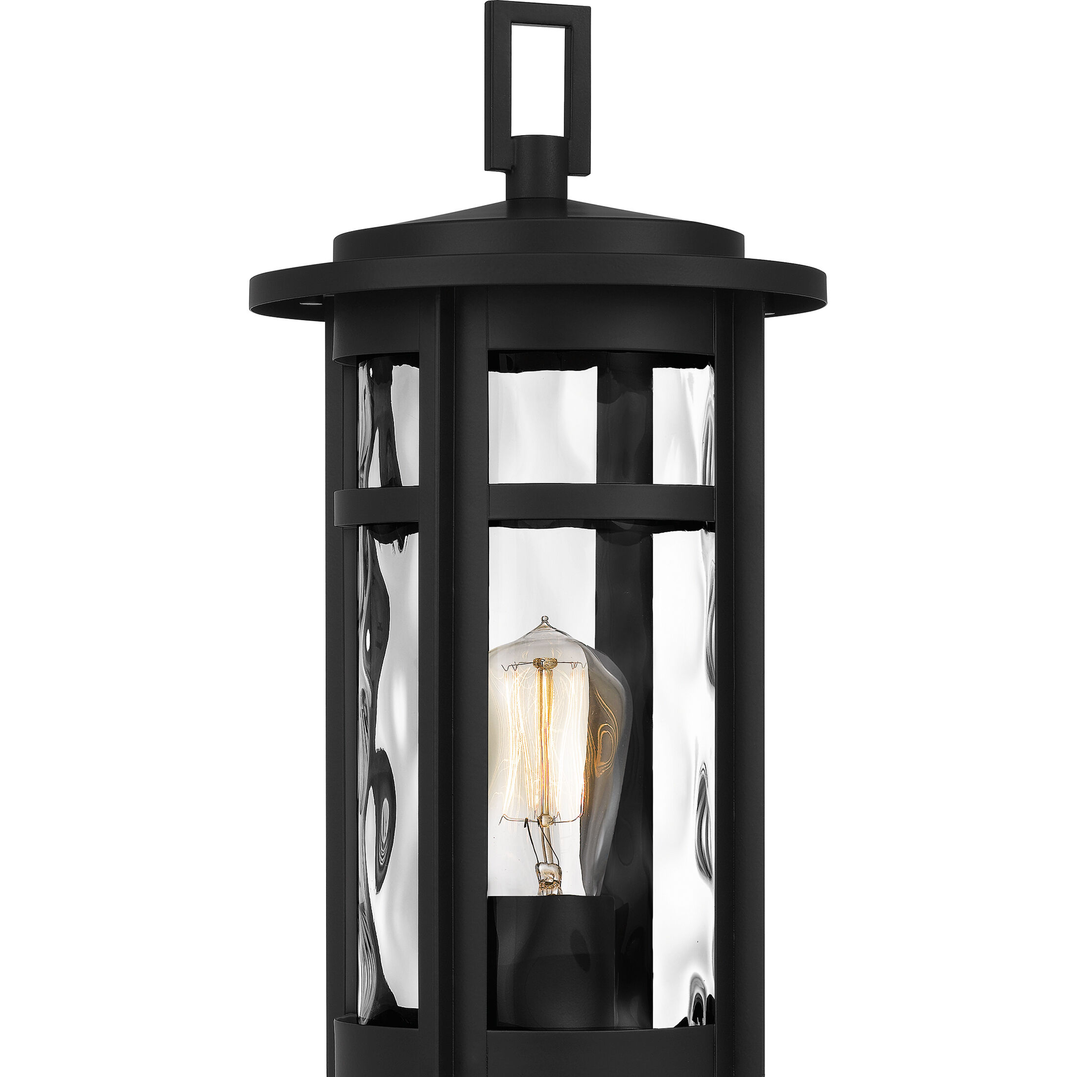 Uma 1 Light 17.25 inch Matte Black Outdoor Post Lantern, Large