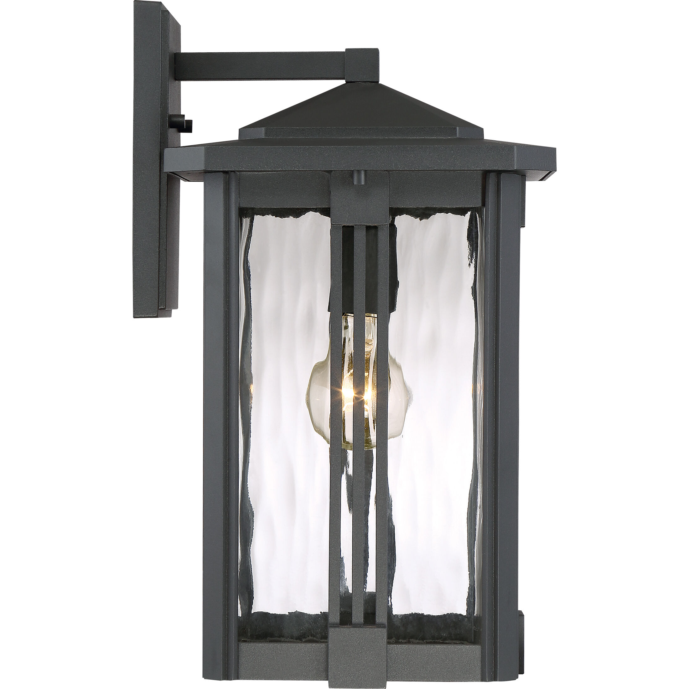 Everglade 1 Light 15 inch Earth Black Outdoor Wall Lantern