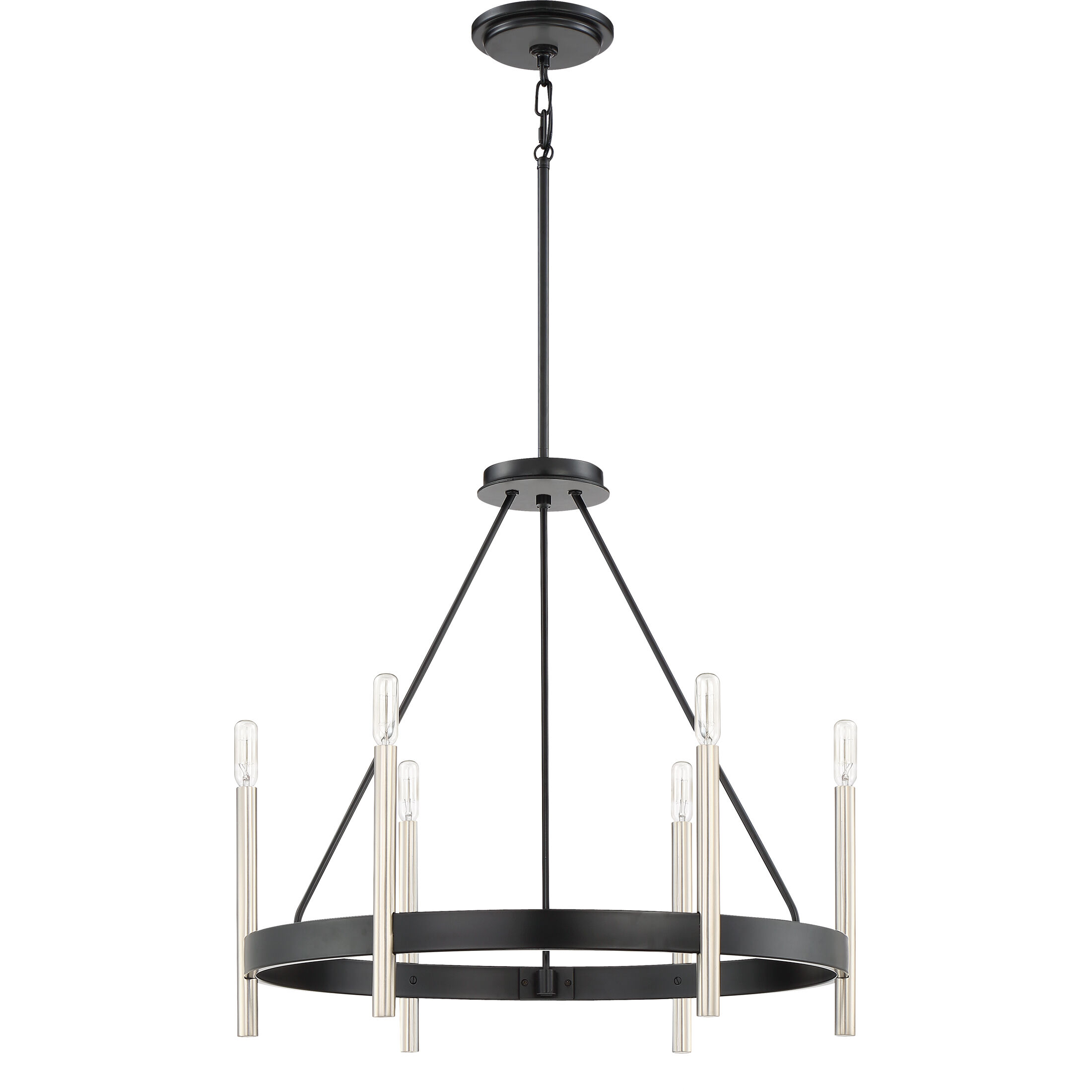 Anthem 6 Light 25 inch Mystic Black Chandelier Ceiling Light