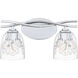 Ansley 2 Light 16 inch Polished Chrome Bath Light Wall Light, Medium