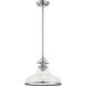 Grant 1 Light 14 inch Brushed Nickel Pendant Ceiling Light