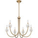 Remy 6 Light 30 inch Bronze Gold Chandelier Ceiling Light