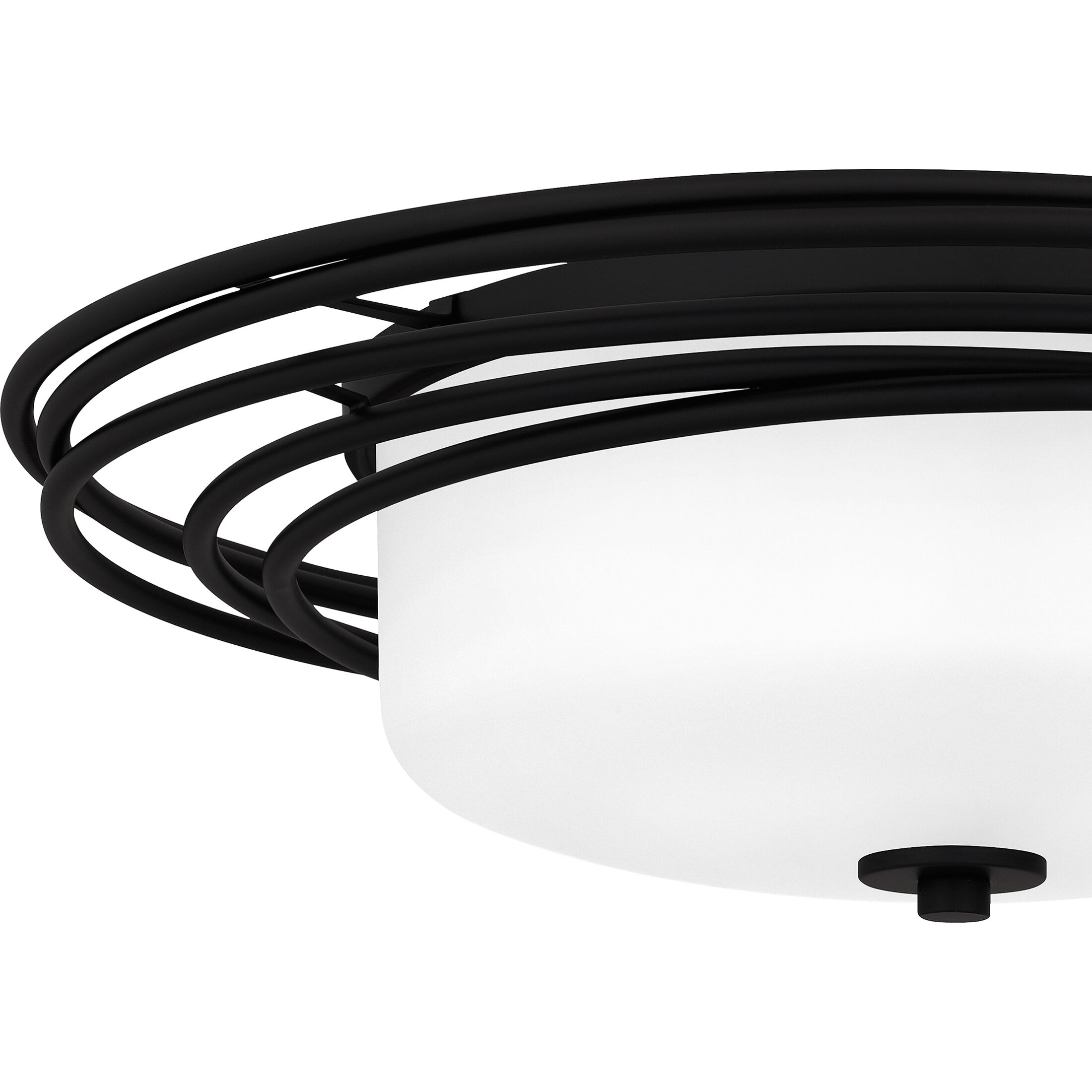 Calliope 2 Light 20.5 inch Matte Black Flush Mount Ceiling Light