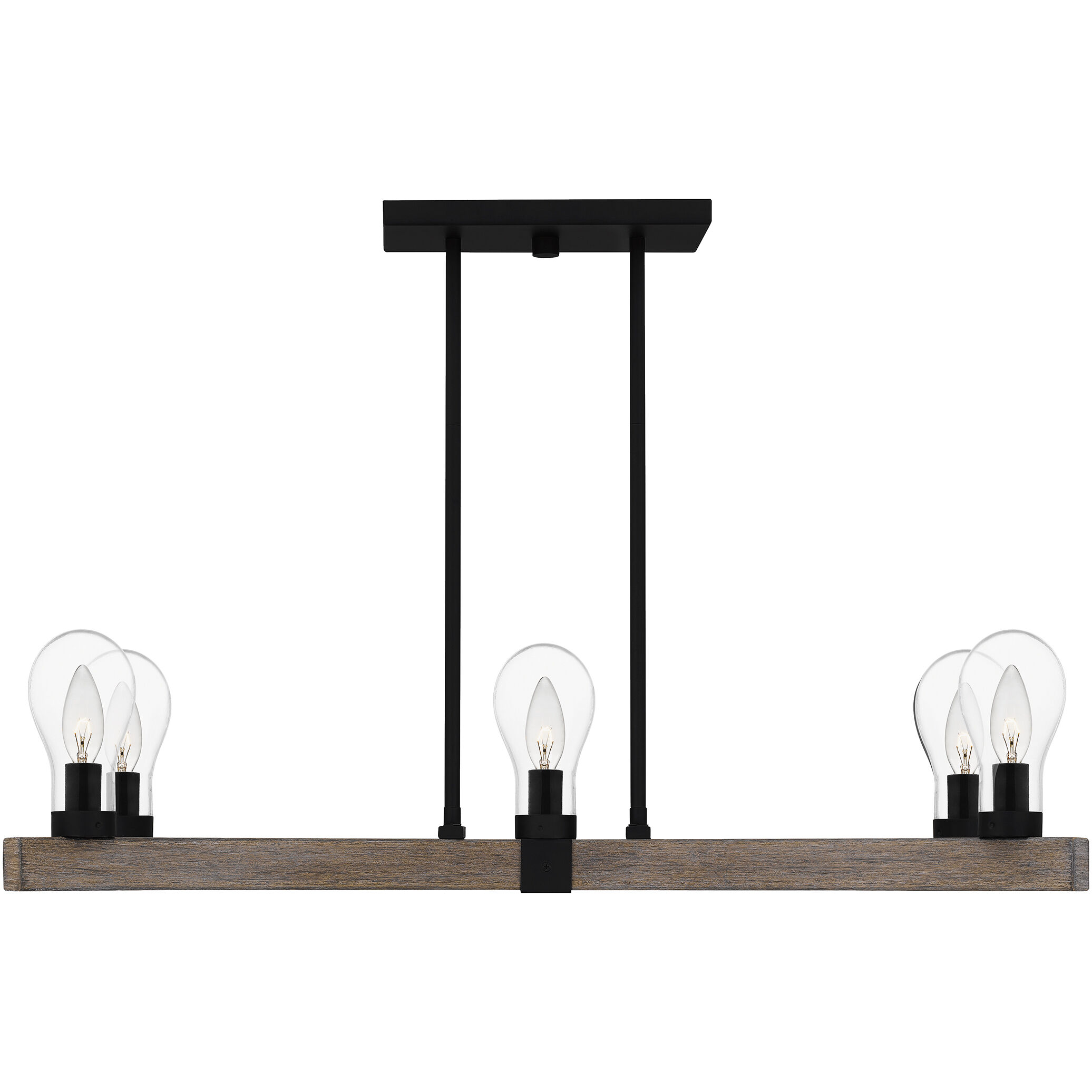 Ojai 5 Light 32 inch Matte Black Island Light Ceiling Light