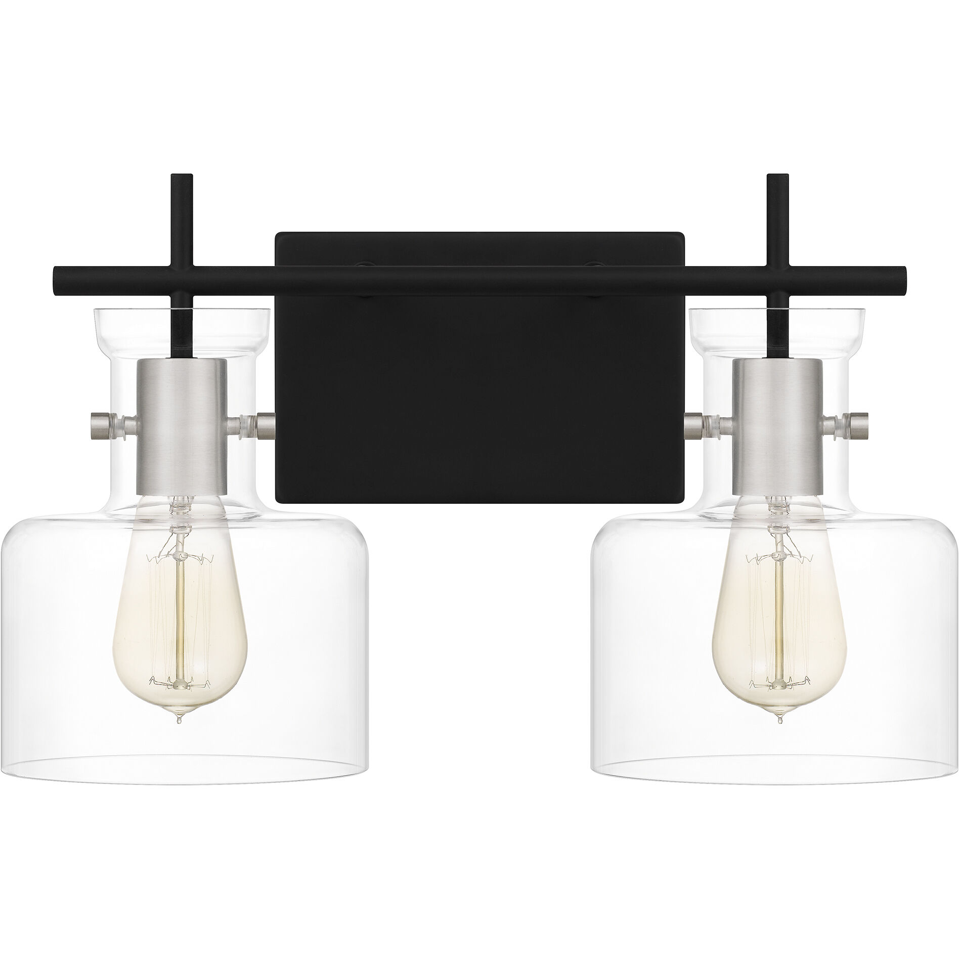 Pensbury 2 Light 16 inch Matte Black Bath Light Wall Light