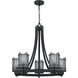Hartman 5 Light 26 inch Matte Black Chandelier Ceiling Light
