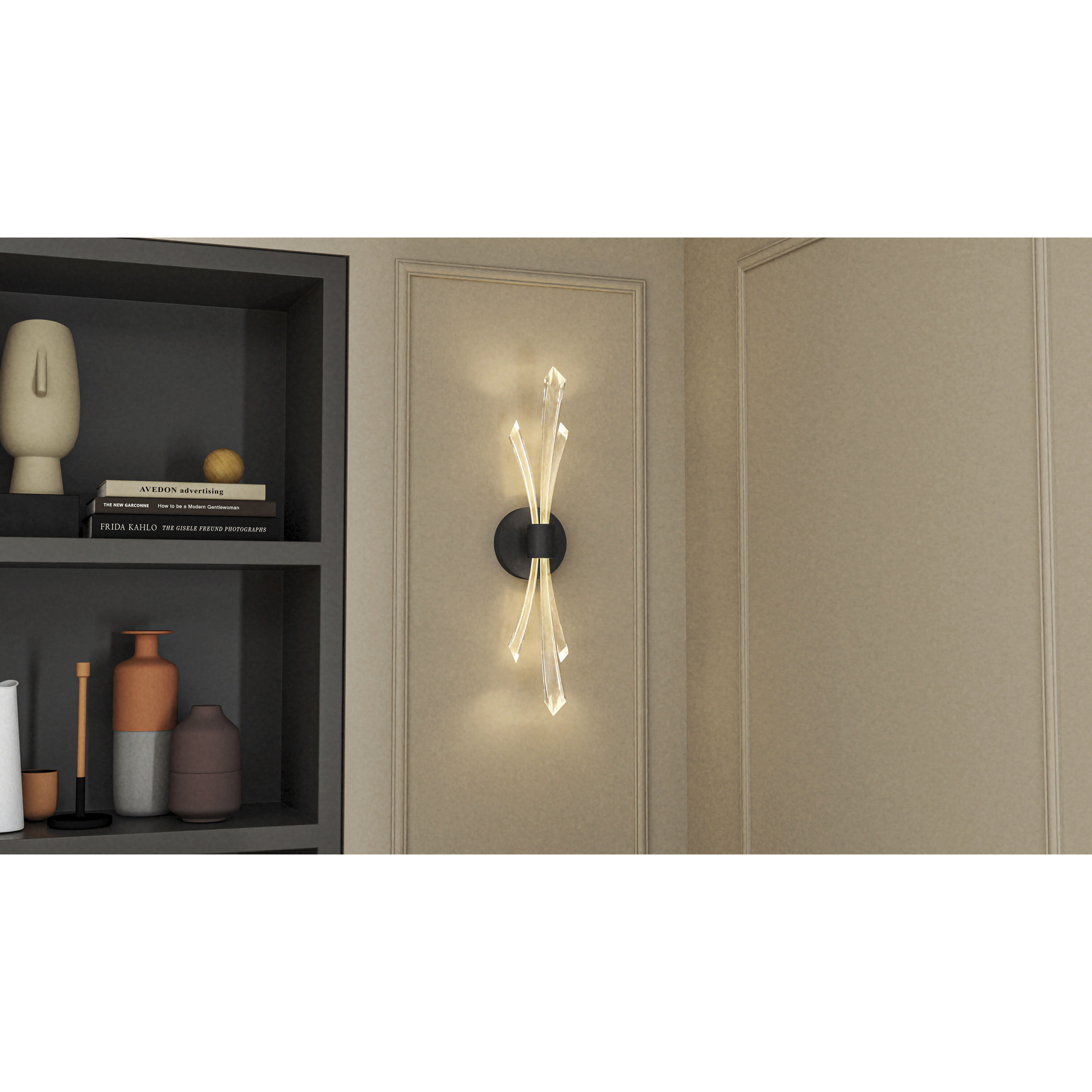 Cecily Wall Sconce Wall Light in Matte Black, Small