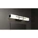 Gemini LED 22.5 inch Matte Black Bath Light Wall Light
