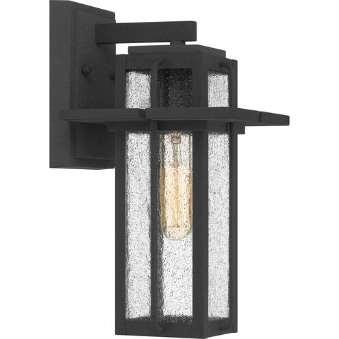Quoizel Randall 1 Light 13 inch Mottled Black Outdoor Wall Lantern, Medium RDL8407MB - Open Box