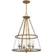 Barlow 4 Light 20 inch Weathered Brass Pendant Ceiling Light