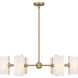 Curran 6 Light 36 inch Bronze Gold Chandelier Ceiling Light