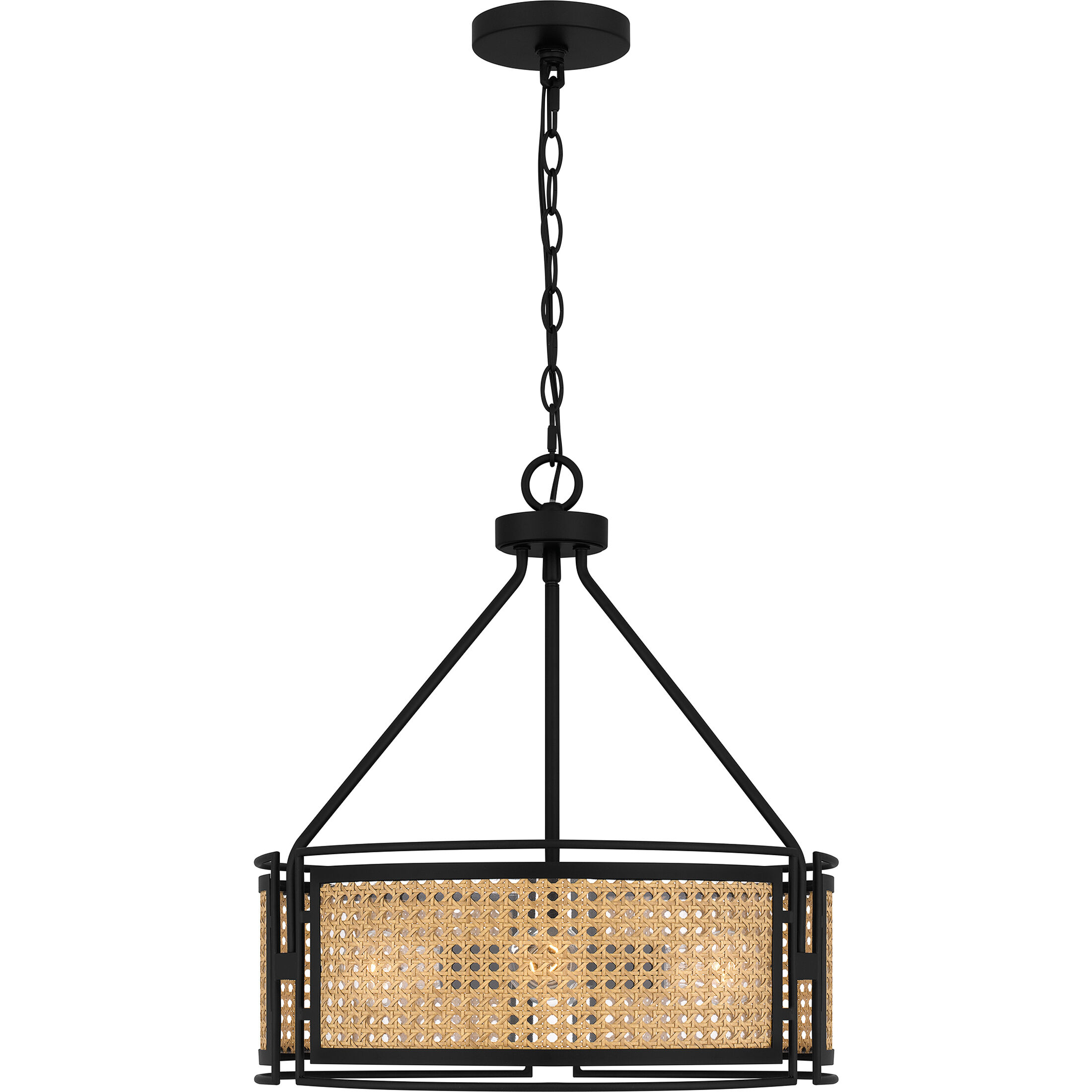 Priya 3 Light 18 inch Matte Black Pendant Ceiling Light