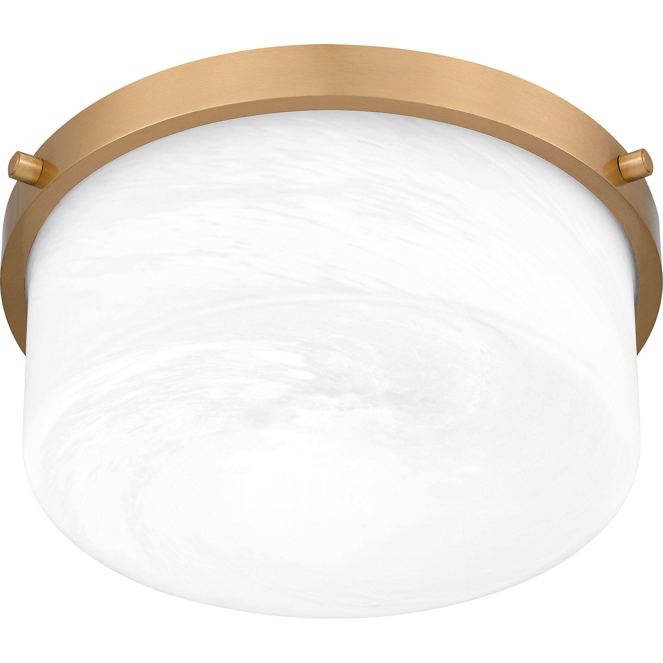Levine 2 Light 12 inch Aged Brass Flush Mount Ceiling Light